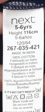 Next Boys Blue Dinosaur Graphic Polo, 5-6 Years