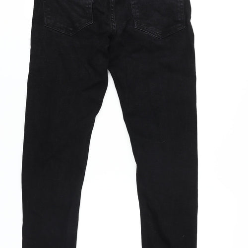 Zara Women's Black Skinny Jeans Size 12, Cotton Blend