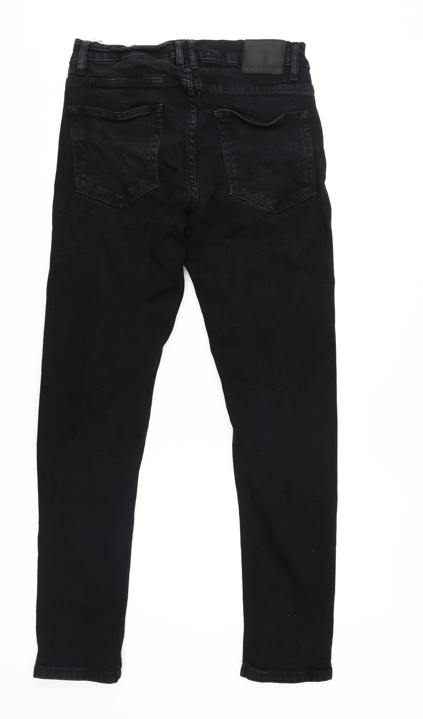 Zara Women's Black Skinny Jeans Size 12, Cotton Blend