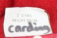 Next Girls Red Pea Coat, Size 2-3 Years