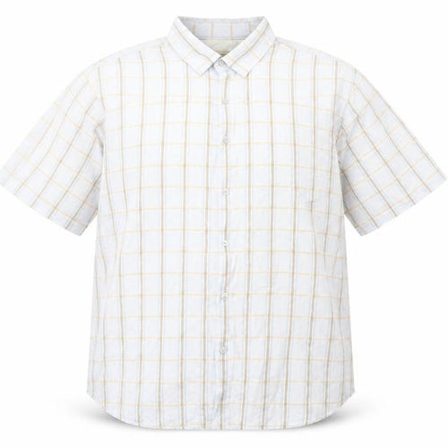 Rocha.John Rocha Men's White Check Short Sleeve Shirt 2XL