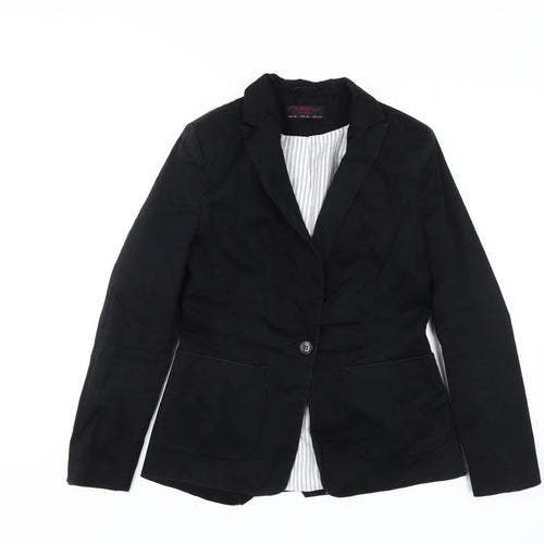 New Look Women's Black Blazer Suit Jacket Size 10