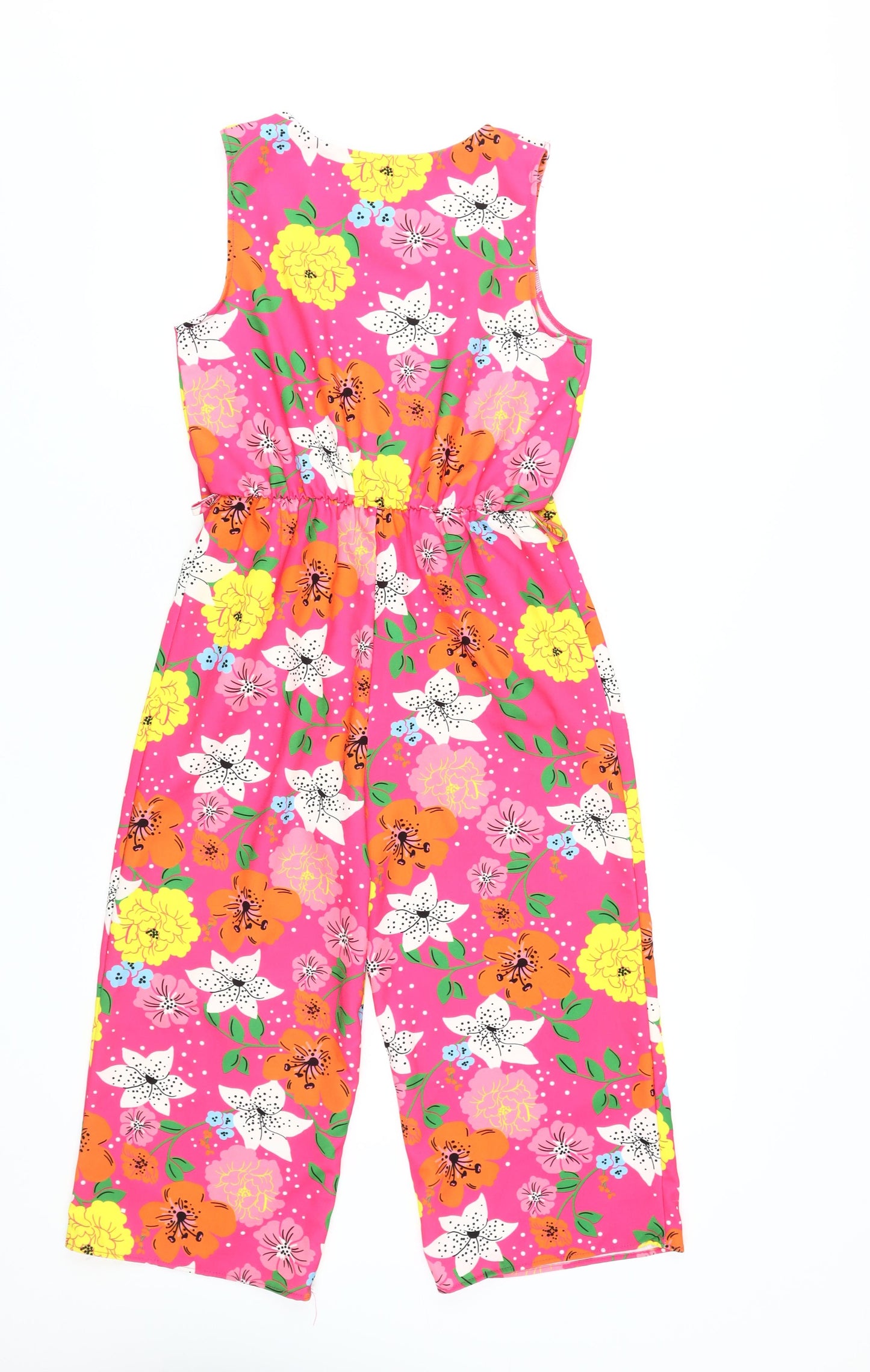 Bluezoo Girls Floral Jumpsuit, Multicoloured, Age 10