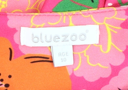 Bluezoo Girls Floral Jumpsuit, Multicoloured, Age 10