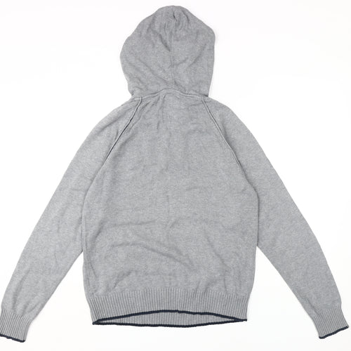 DEVRED Men's Grey Pullover Hoodie, Large, Urban Style
