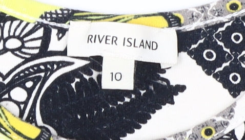 River Island Women's Geometric Tank Multicoloured Size 10