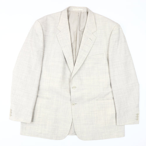 Brook Taverner Men's Grey Regular Fit Blazer 48R