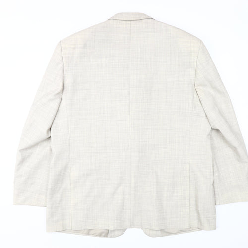Brook Taverner Men's Grey Regular Fit Blazer 48R