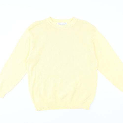 Compliments Women's Yellow Cotton Jumper L