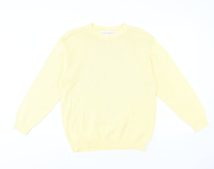 Compliments Women's Yellow Cotton Jumper L