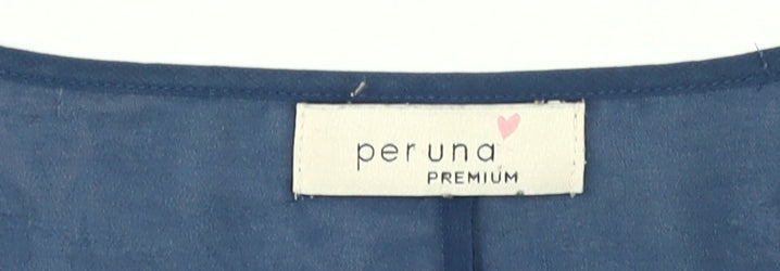 Marks and Spencer Women's Blue Floral Tunic Blouse Size 20