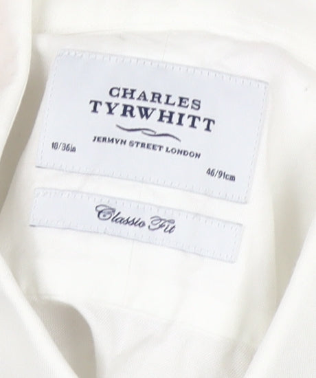 Charles Tyrwhitt Men's White Classic Fit Dress Shirt