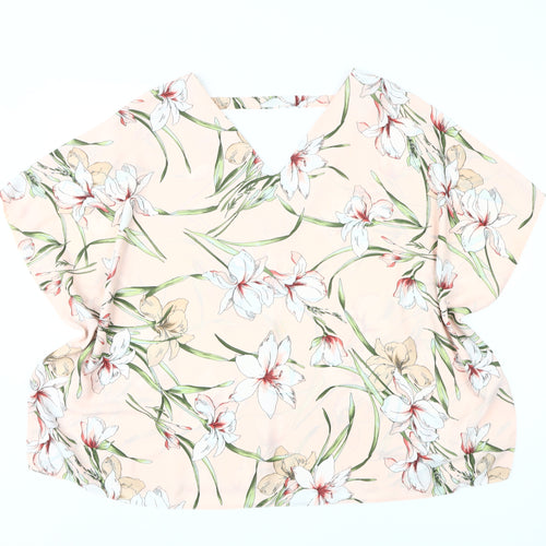 Evans Women's Floral Top in Multicoloured, Size 18