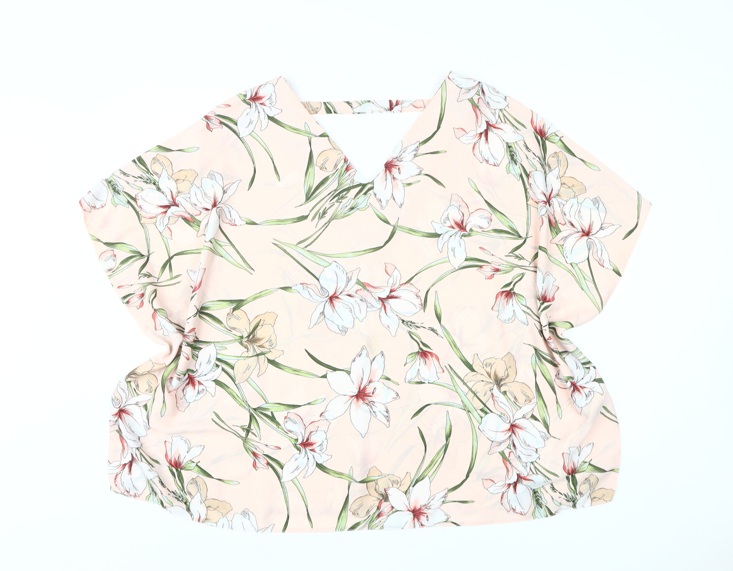 Evans Women's Floral Top in Multicoloured, Size 18