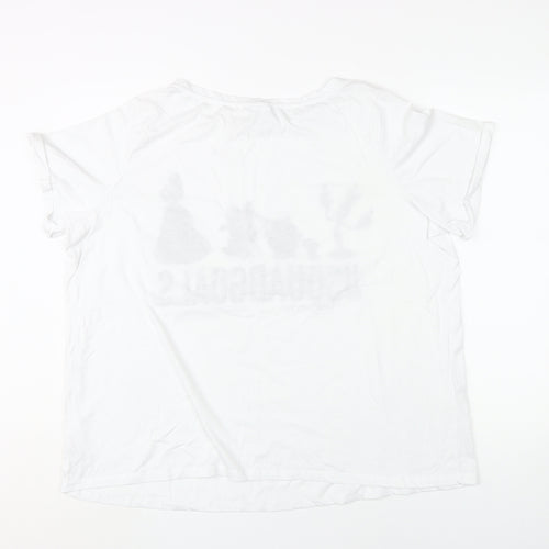 Disney Women’s White Plus Size T-Shirt - Beauty & Beast