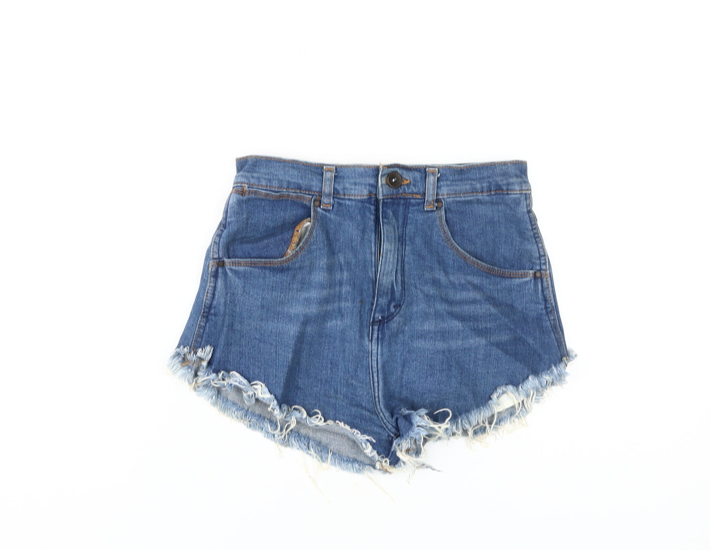 Zara Women's Blue Denim Cut-Off Shorts Size 6