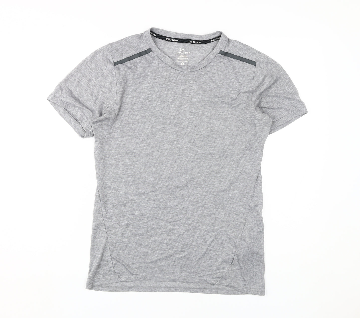 Nike Men's Grey Running T-Shirt S Moisture Wicking
