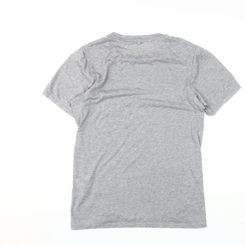 Nike Men's Grey Running T-Shirt S Moisture Wicking