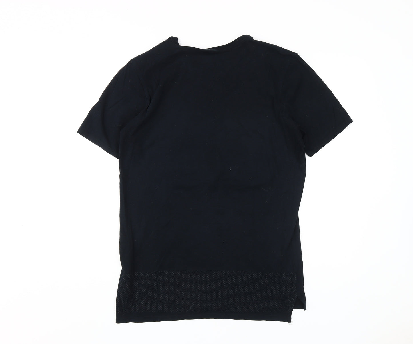 Nike Men's Black Graphic T-Shirt, Size S, Cotton Comfort