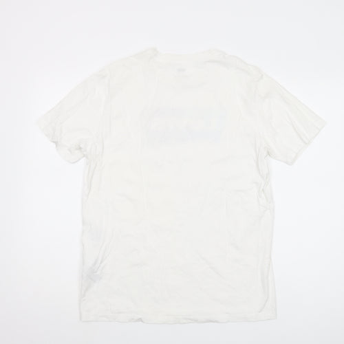 Levi's Men's White Graphic Print T-Shirt, M
