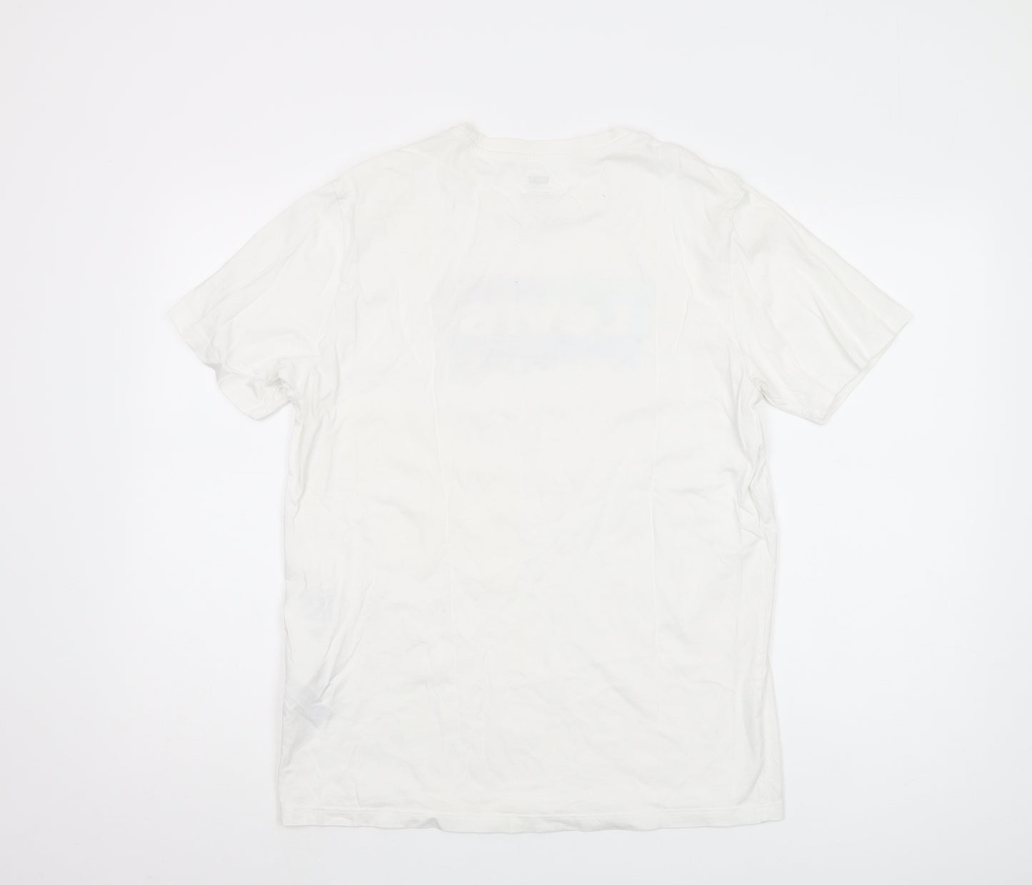 Levi's Men's White Graphic Print T-Shirt, M