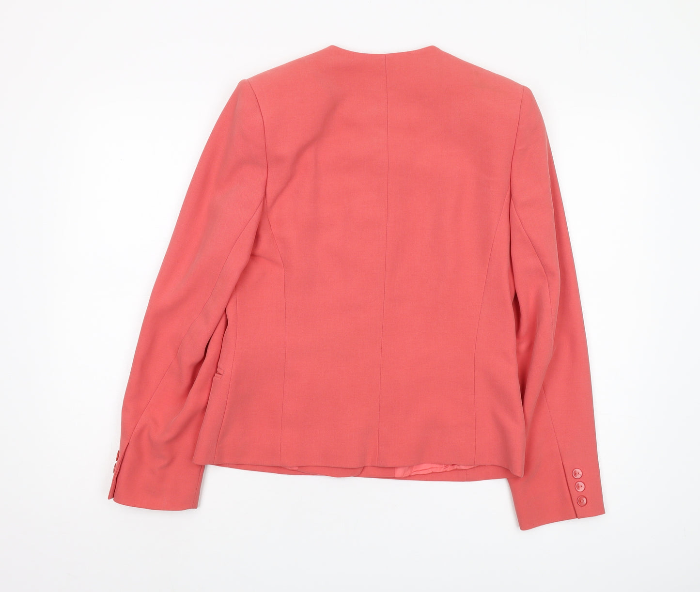 Alexon Women's Pink Blazer Size 10 with Notch Lapel