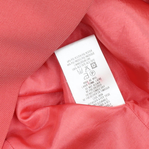 Alexon Women's Pink Blazer Size 10 with Notch Lapel