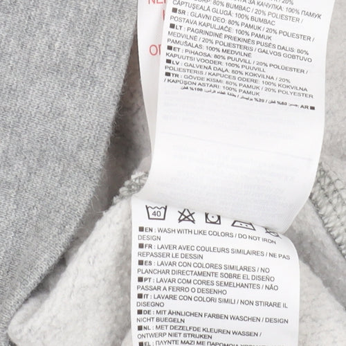 Nike Boys Grey Full Zip Hoodie M Medium