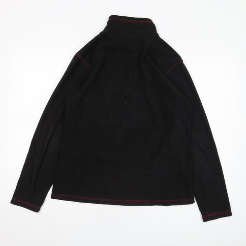 Regatta Women's Black Fleece Pullover, Size 10, Zip Neck