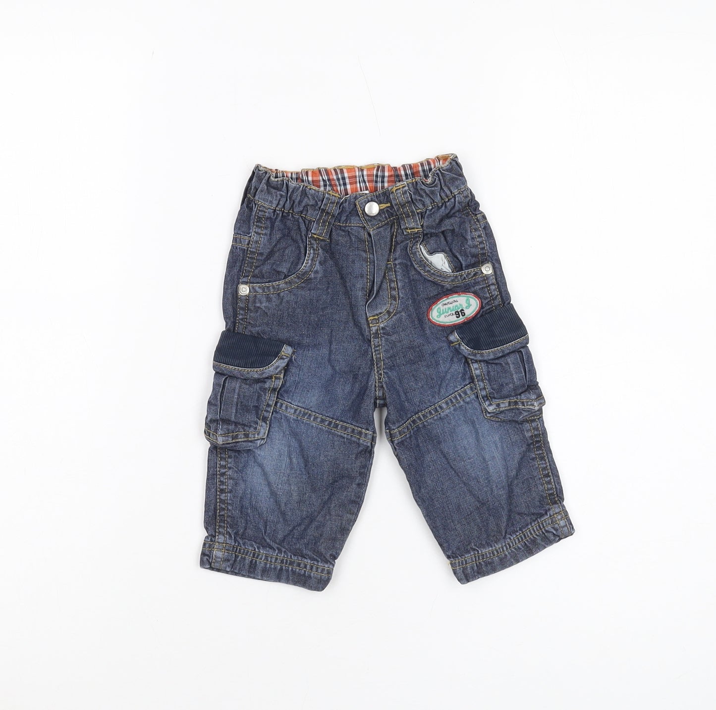 Jasper Conran Boys Blue Cargo Trousers 6-9 Months