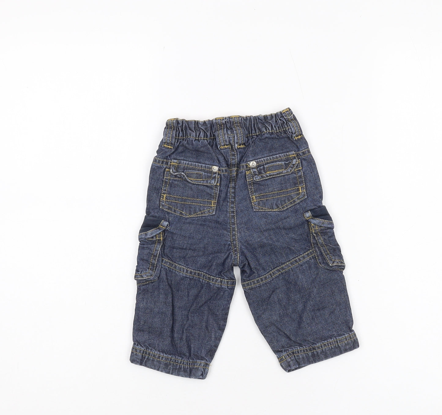 Jasper Conran Boys Blue Cargo Trousers 6-9 Months