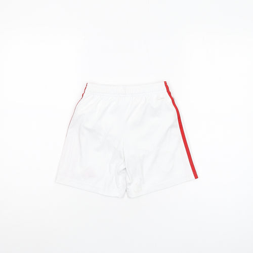Adidas Boys White XS Athletic Football Shorts