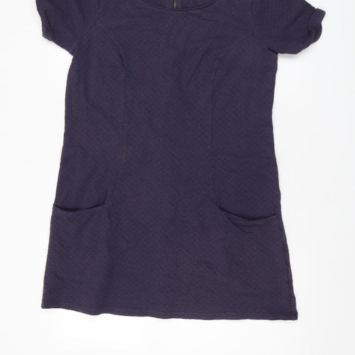 FatFace Women's Blue Short Sleeve Dress, Size 12