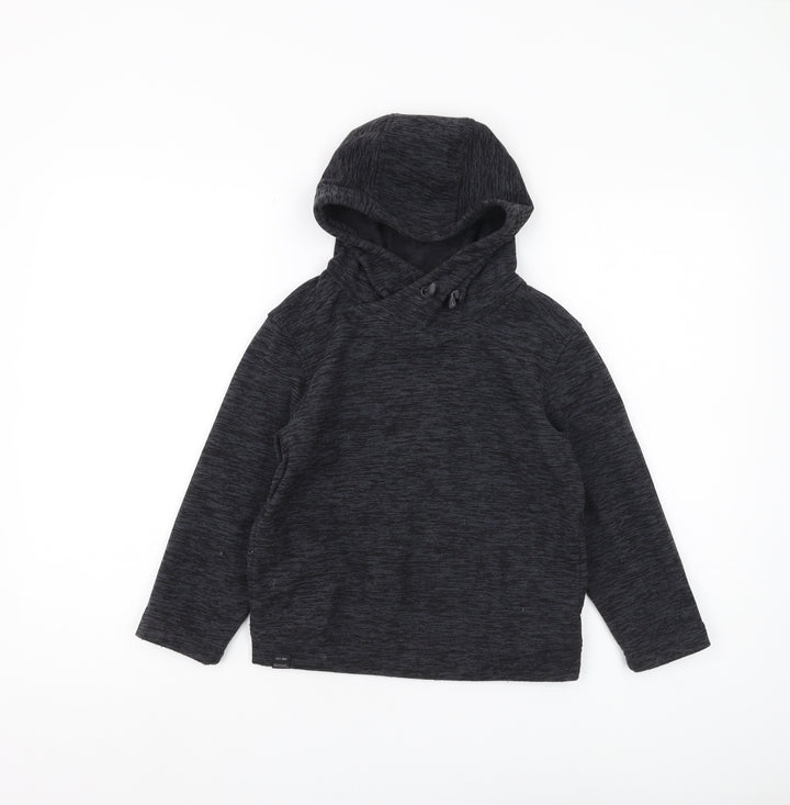 Regatta Boys Black Fleece Hoodie 7-8 Years Pullover