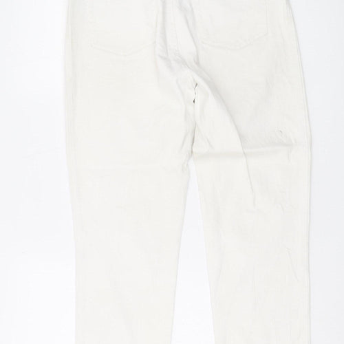 Jaeger Women's White Straight Jeans Size 12