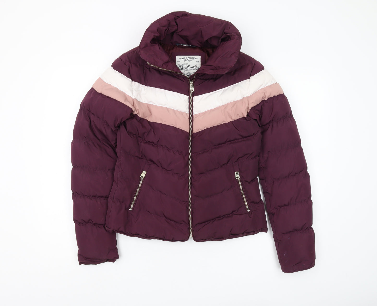 Tokyo Laundry Women's Purple Puffer Jacket Size 8