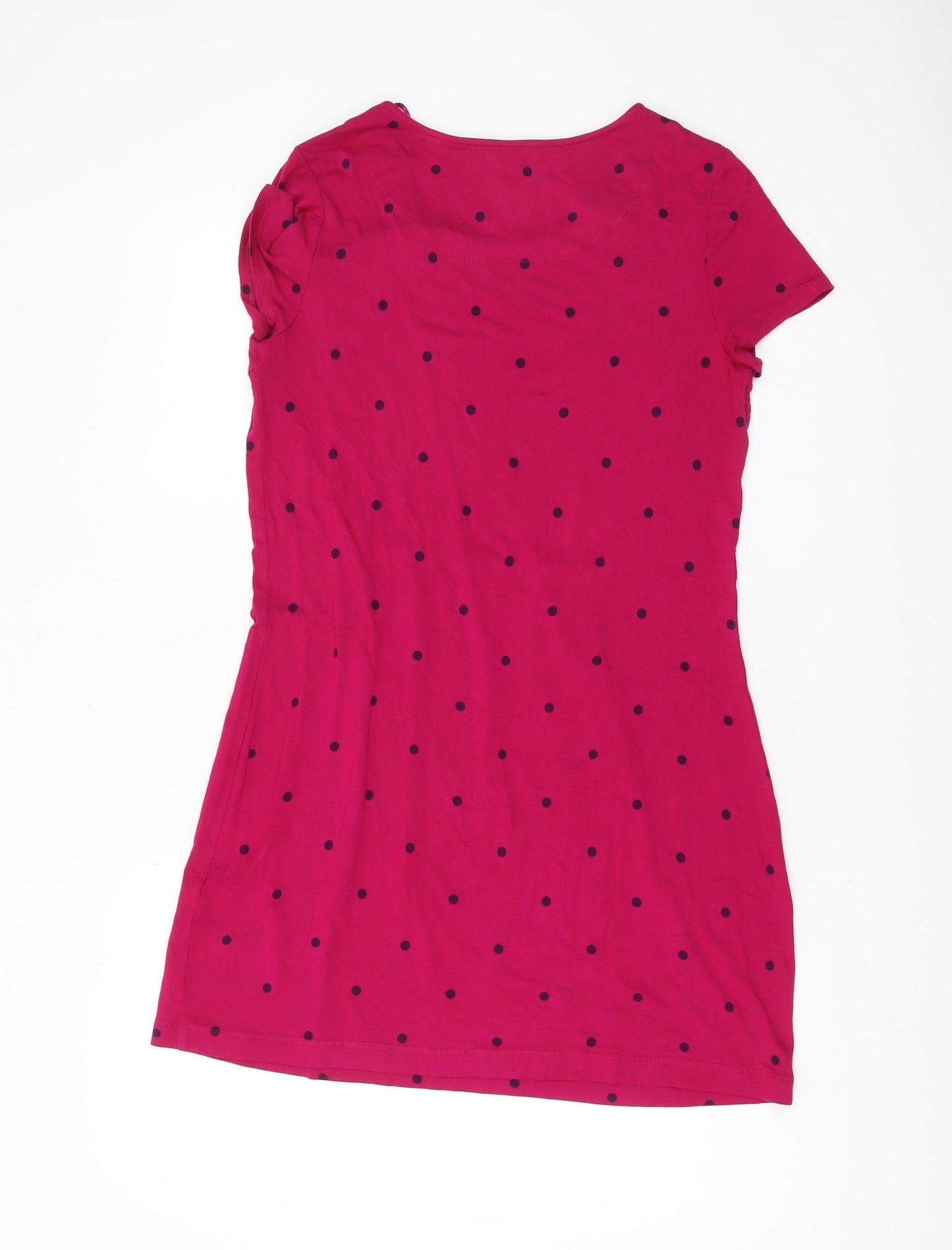 Joules Women's Pink Polka Dot Shift Dress Size 12