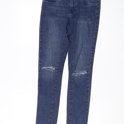 Bench Women's Blue Skinny Jeans Distressed Size 8