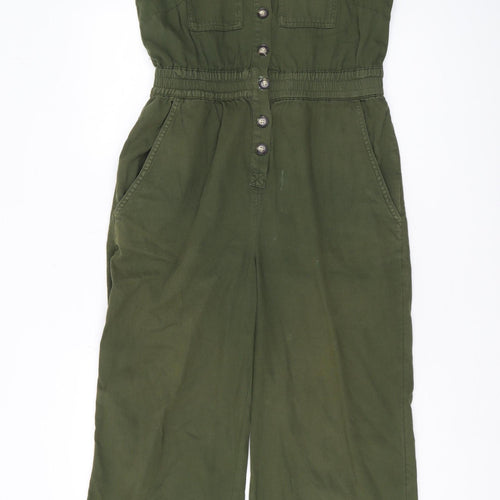 Whistles Women's Green Jumpsuit, Size 10, Casual Style