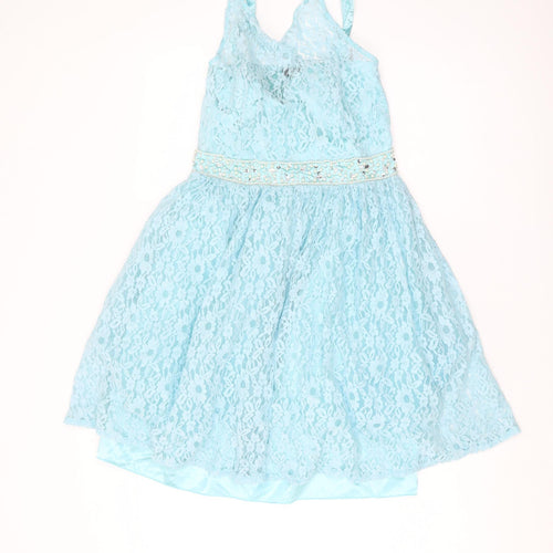 Quiz Women Blue A-Line Knee Length Dress