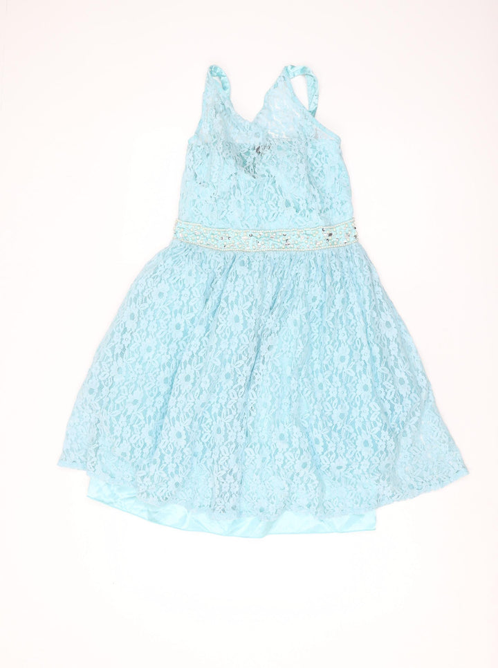 Quiz Women Blue A-Line Knee Length Dress