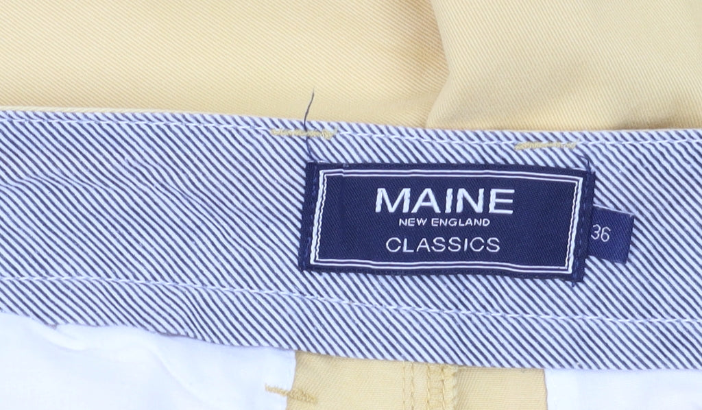 Maine New England Men's Beige Chino Shorts, Size 36