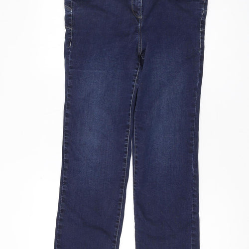 Next Women's Blue Straight Jeans Size 16 Regular