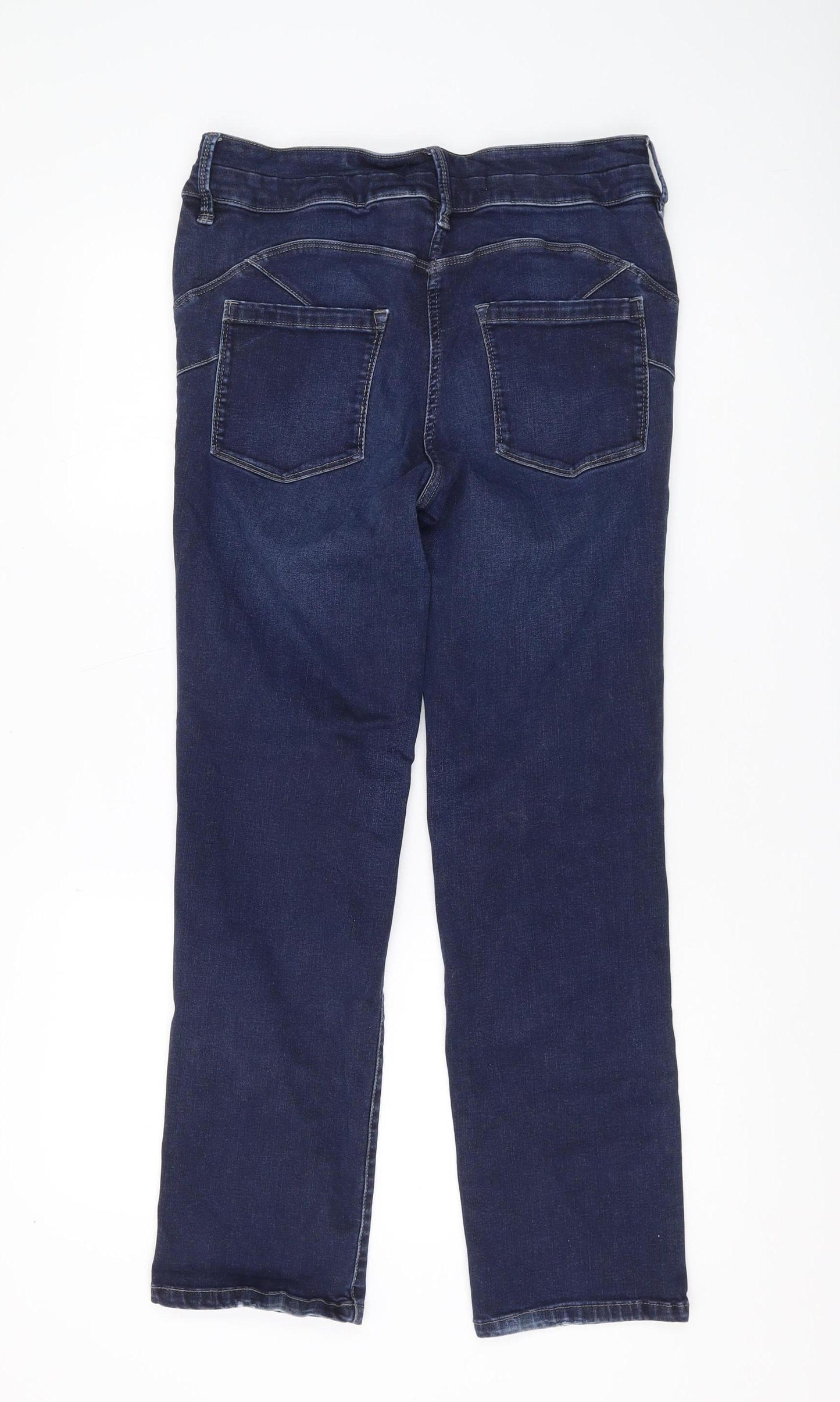 Next Women's Blue Straight Jeans Size 16 Regular