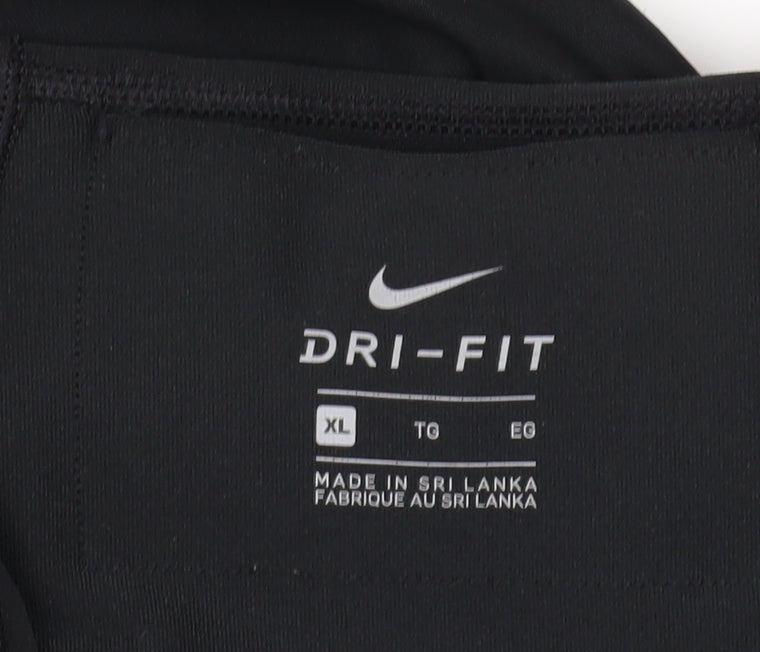 Nike Women's Black Leggings, XL, Moisture Wicking Activewear