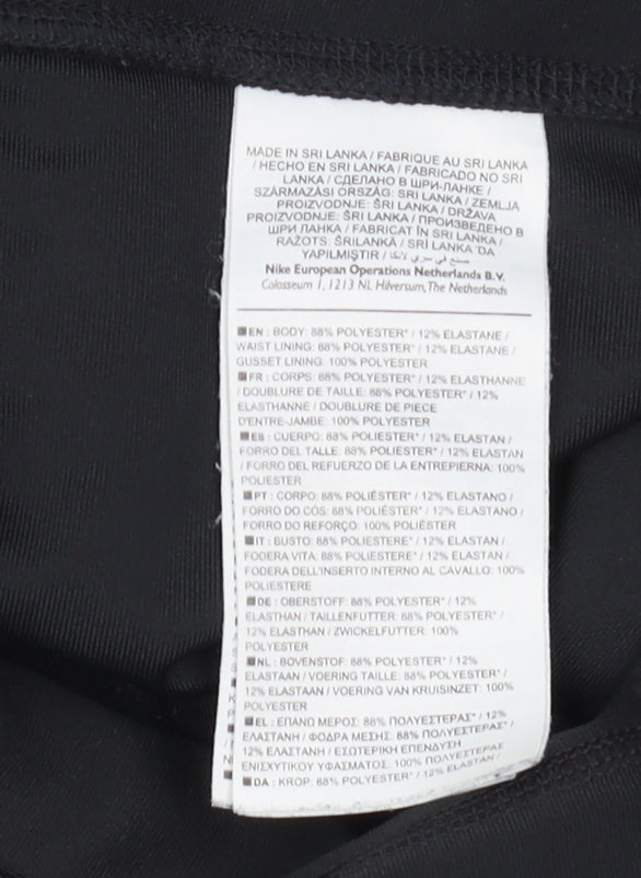 Nike Women's Black Leggings, XL, Moisture Wicking Activewear
