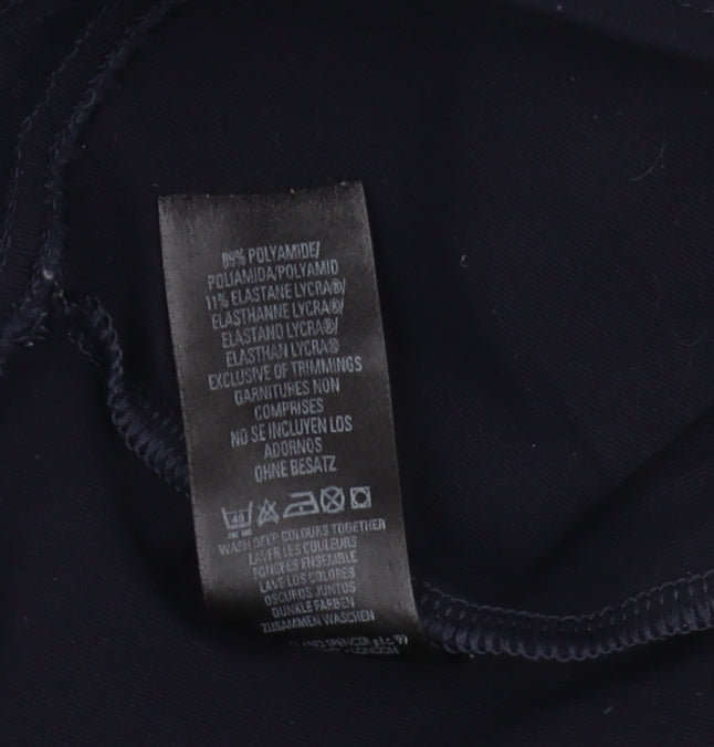 Marks and Spencer Women's Black Straight Trousers Size 14