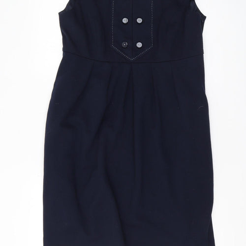Marks and Spencer Women's Blue Shift Dress Size 14