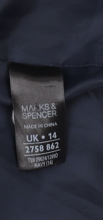 Marks and Spencer Women's Blue Shift Dress Size 14