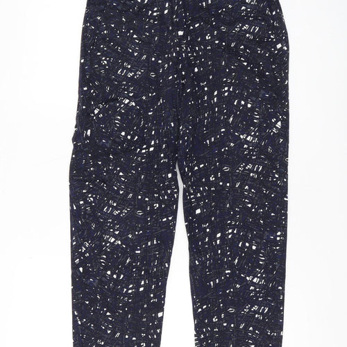 Great Plains Women's Blue Geometric Trousers Size 10